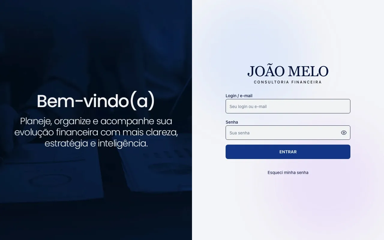 Tela da plataforma Assentin